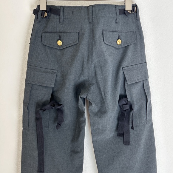 Vintage Winter 2009 Tao Comme Des Garcons Cargo Utility Pants Grey XS - Picture 6 of 12